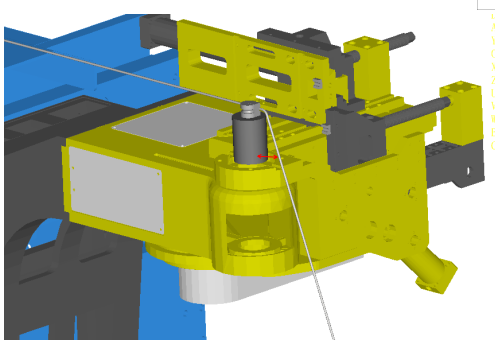 Reverse bending structure of pipe bender