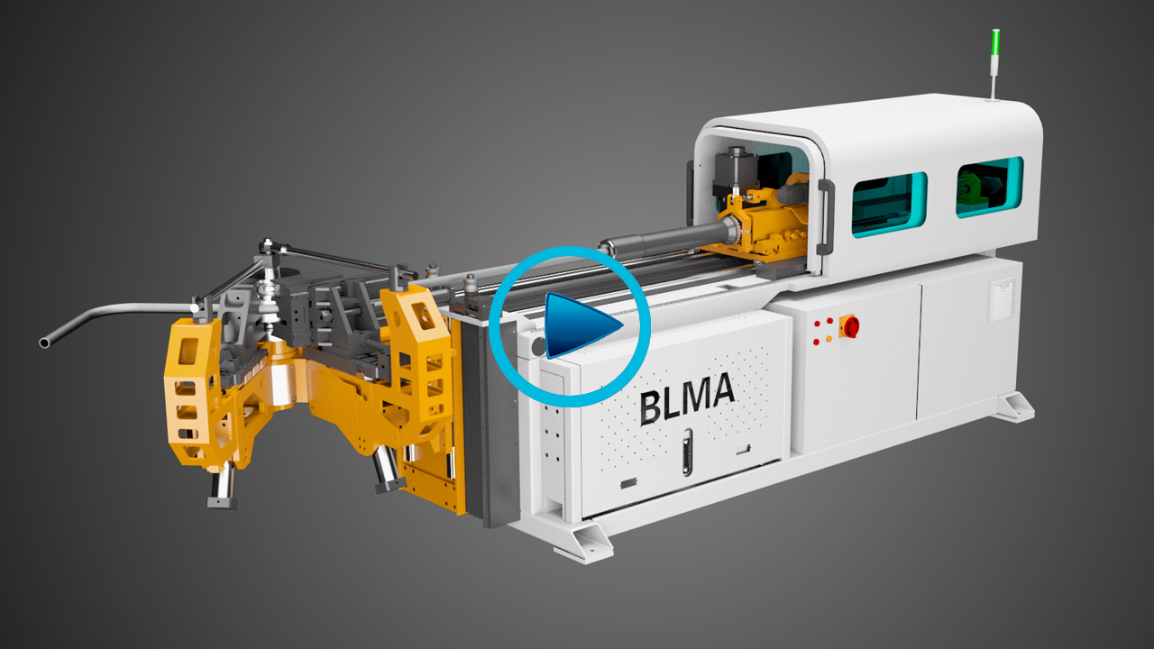 Pipe bending machine 3D animation demonstration