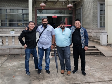 Welcome India clients visit us for pipe bender