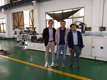 Philippines client come to see cnc pipe bender